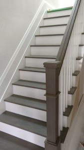 install new handrail on stairs